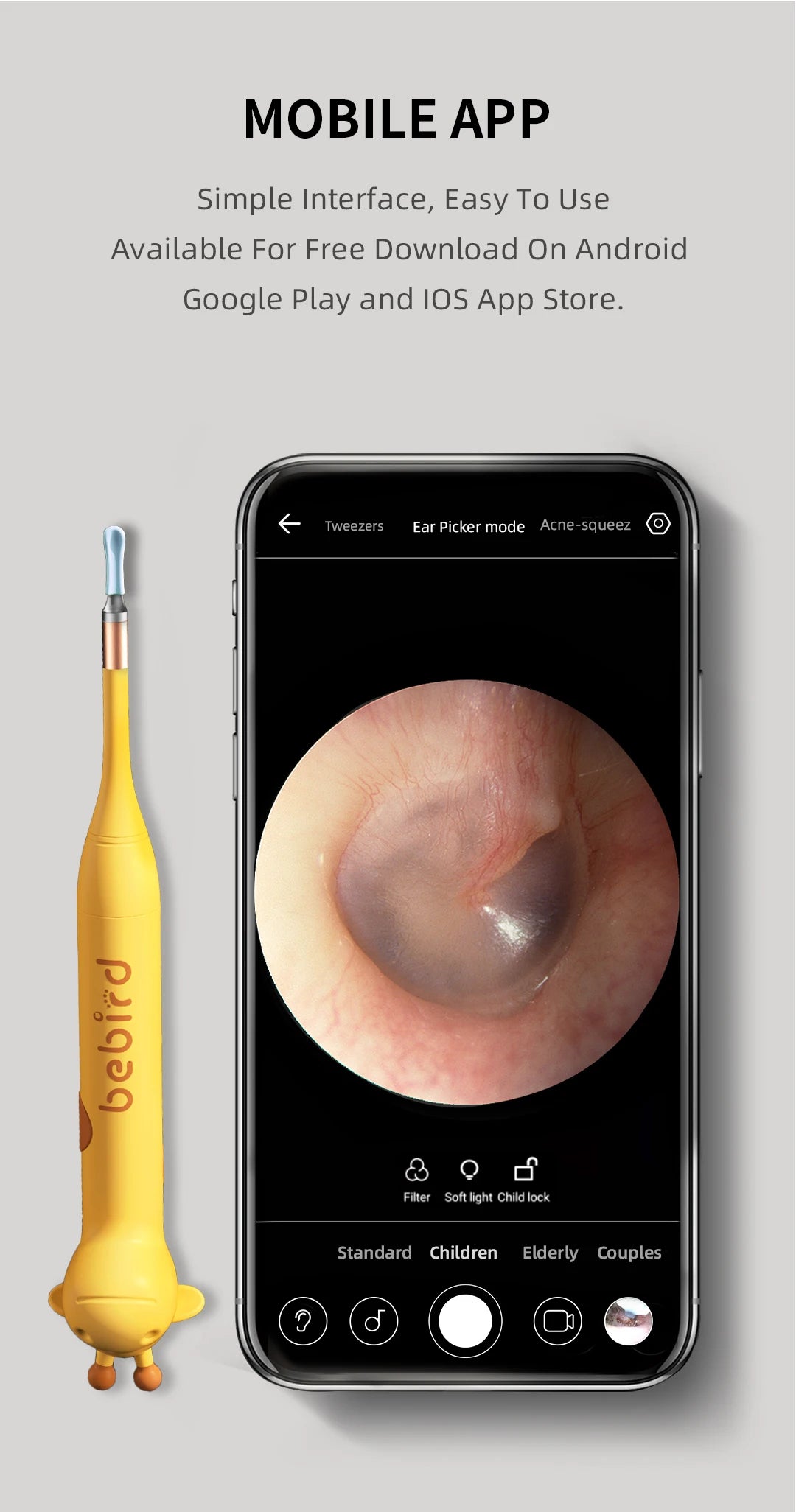 Bebird D3 Pro Kids Visual Otoscope Earwax Cleaner – Safe, Smart, and Easy-to-Use Ear Care!