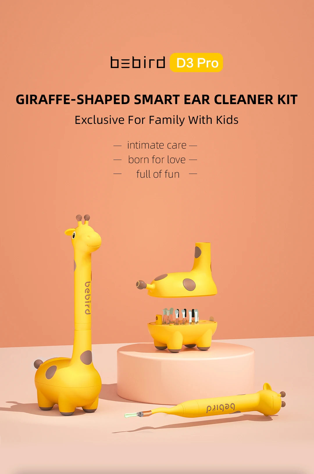 Bebird D3 Pro Kids Visual Otoscope Earwax Cleaner – Safe, Smart, and Easy-to-Use Ear Care!