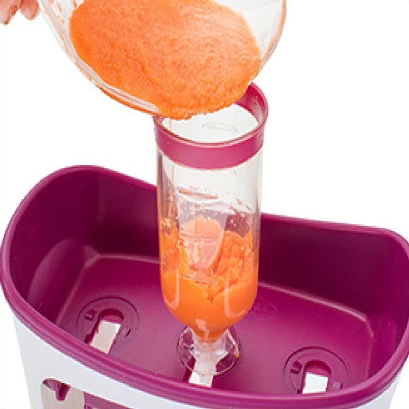 Baby Food Squeeze Station – Effortless Meal Prep & Mess-Free Feeding!