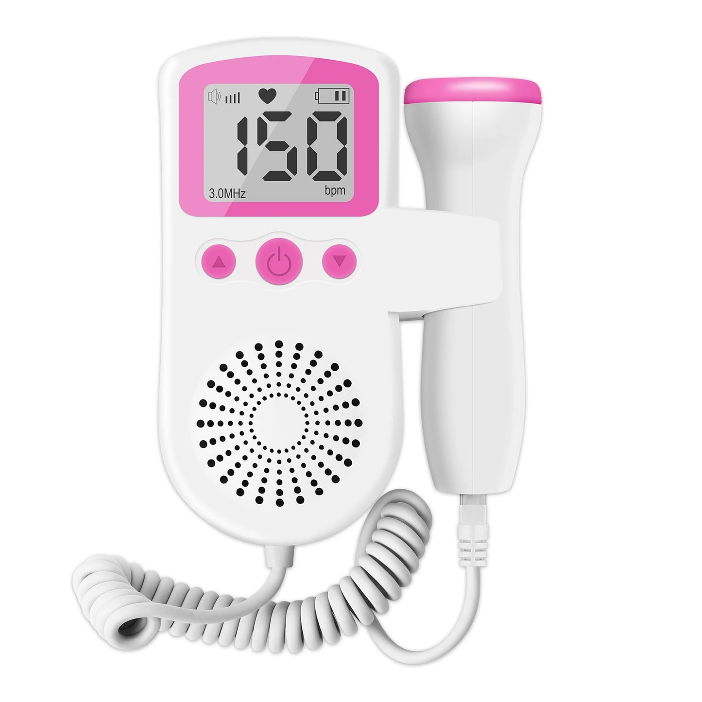 3MHz Fetal Doppler – Portable Baby Heartbeat Monitor for Home Use (Safe & Easy)