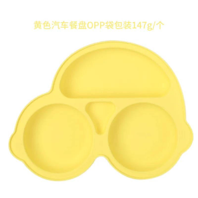 Smile-Face Suction Baby Plate – Non-Slip Silicone Toddler Bowl (BPA-Free) Mealtime just got mess-proof!