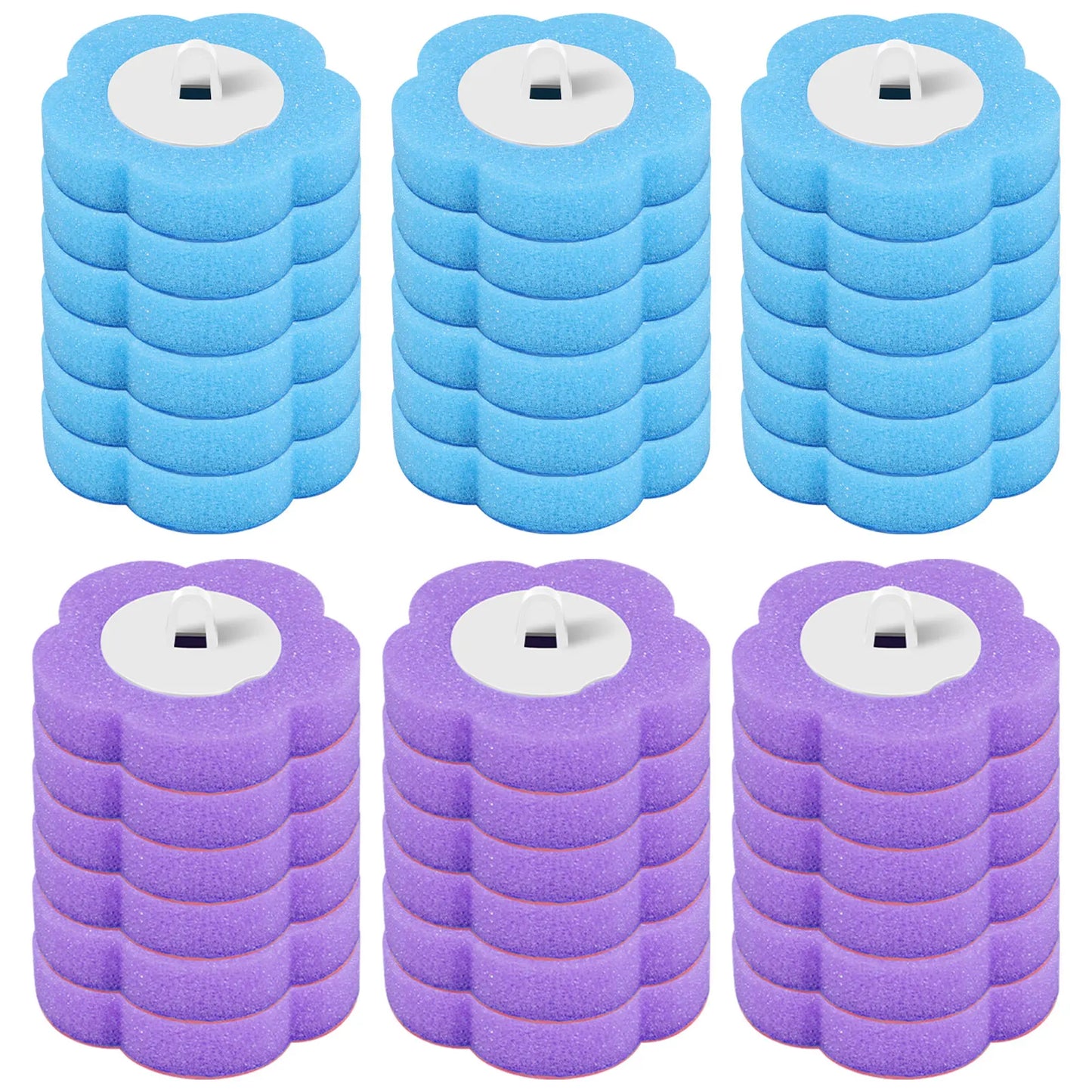 18/36 Pcs Toilet Brush Cleaning Kit with Long Handle – The Ultimate Bathroom Cleaning Solution!