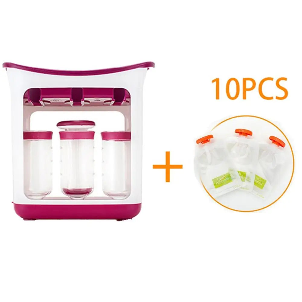 Baby Food Squeeze Station – Effortless Meal Prep & Mess-Free Feeding!