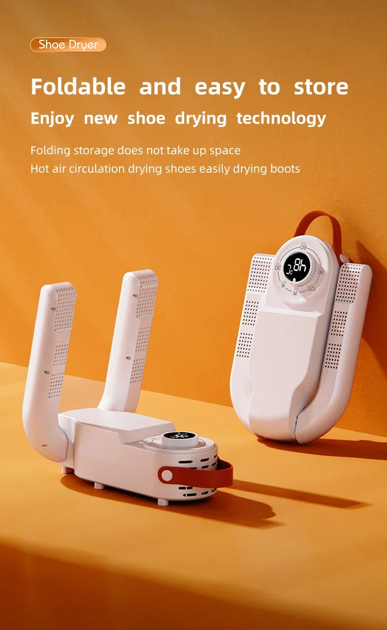 Intelligent Timer Shoe Dryer 2025– Quick Drying, Deodorizing, and Sterilizing for Fresh, Warm Shoes!