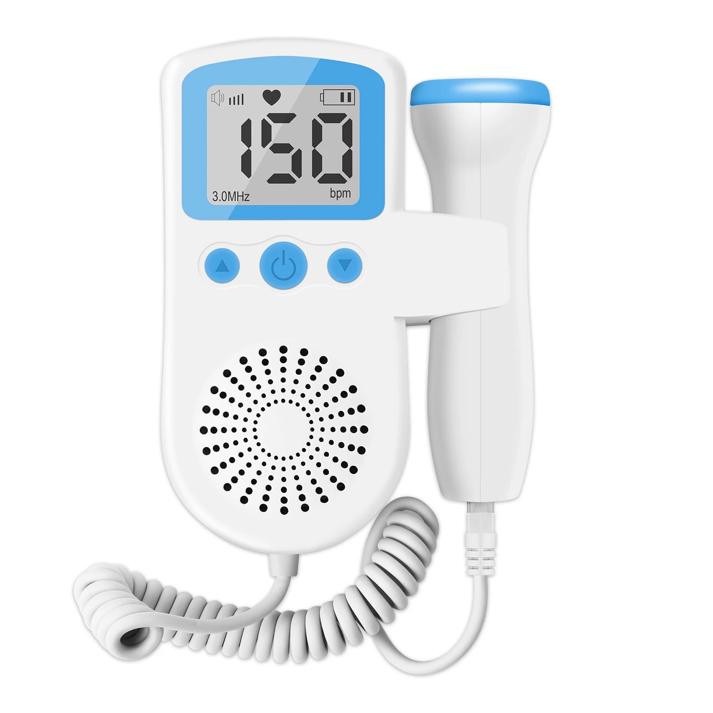 3MHz Fetal Doppler – Portable Baby Heartbeat Monitor for Home Use (Safe & Easy)