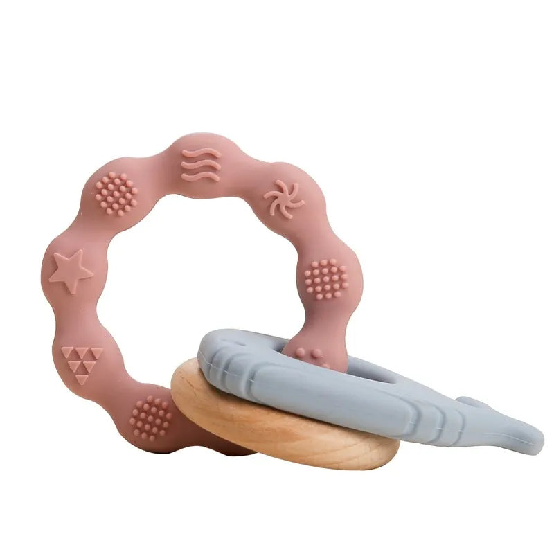 Baby Teething Mittens – BPA-Free Silicone Teether Gloves (Bear Design)