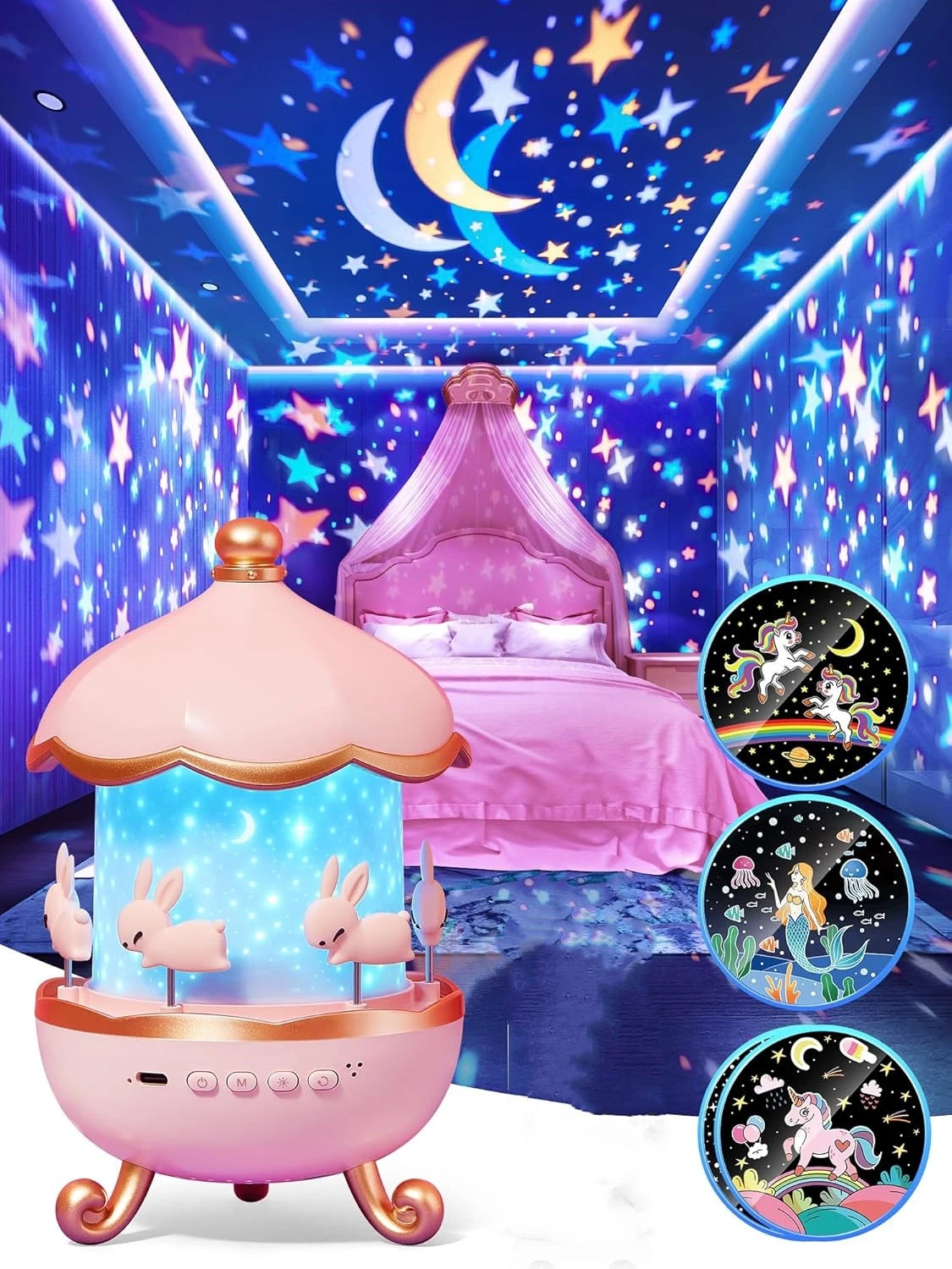 Night Light Projector for Kids – Create a Magical Space-Themed Atmosphere!