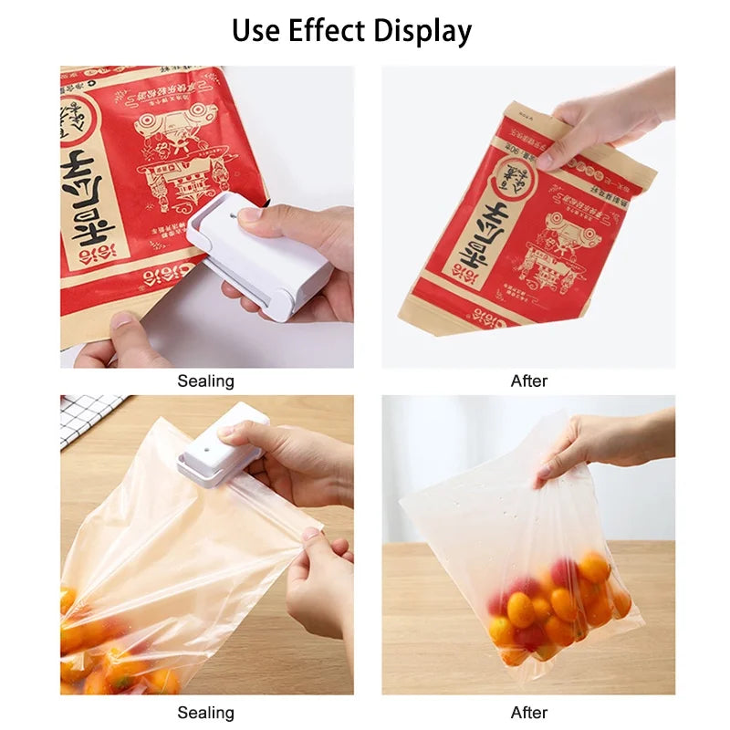 Mini Heat Sealer Machine – Portable Bag Closer for Food, Snacks & Storage (Battery/USB Powered)