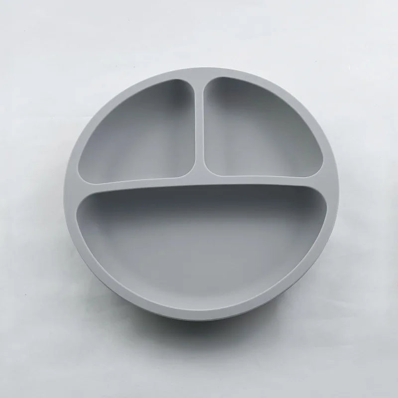 Smile-Face Suction Baby Plate – Non-Slip Silicone Toddler Bowl (BPA-Free) Mealtime just got mess-proof!