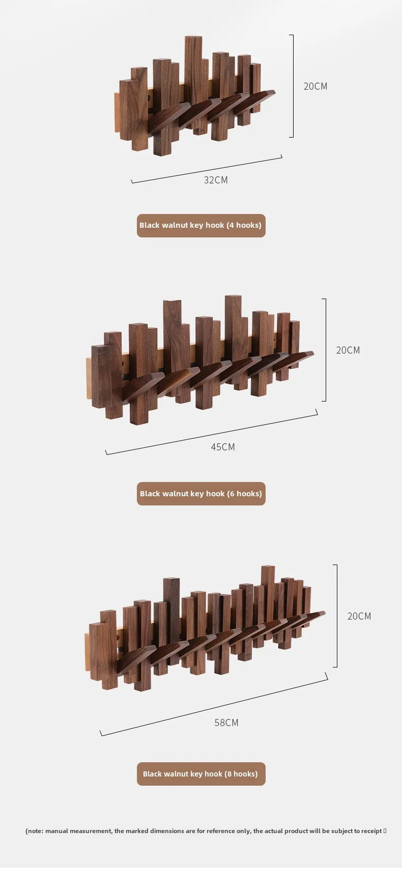 Walnut Wooden Clothes Hook – Stylish & Functional Storage!