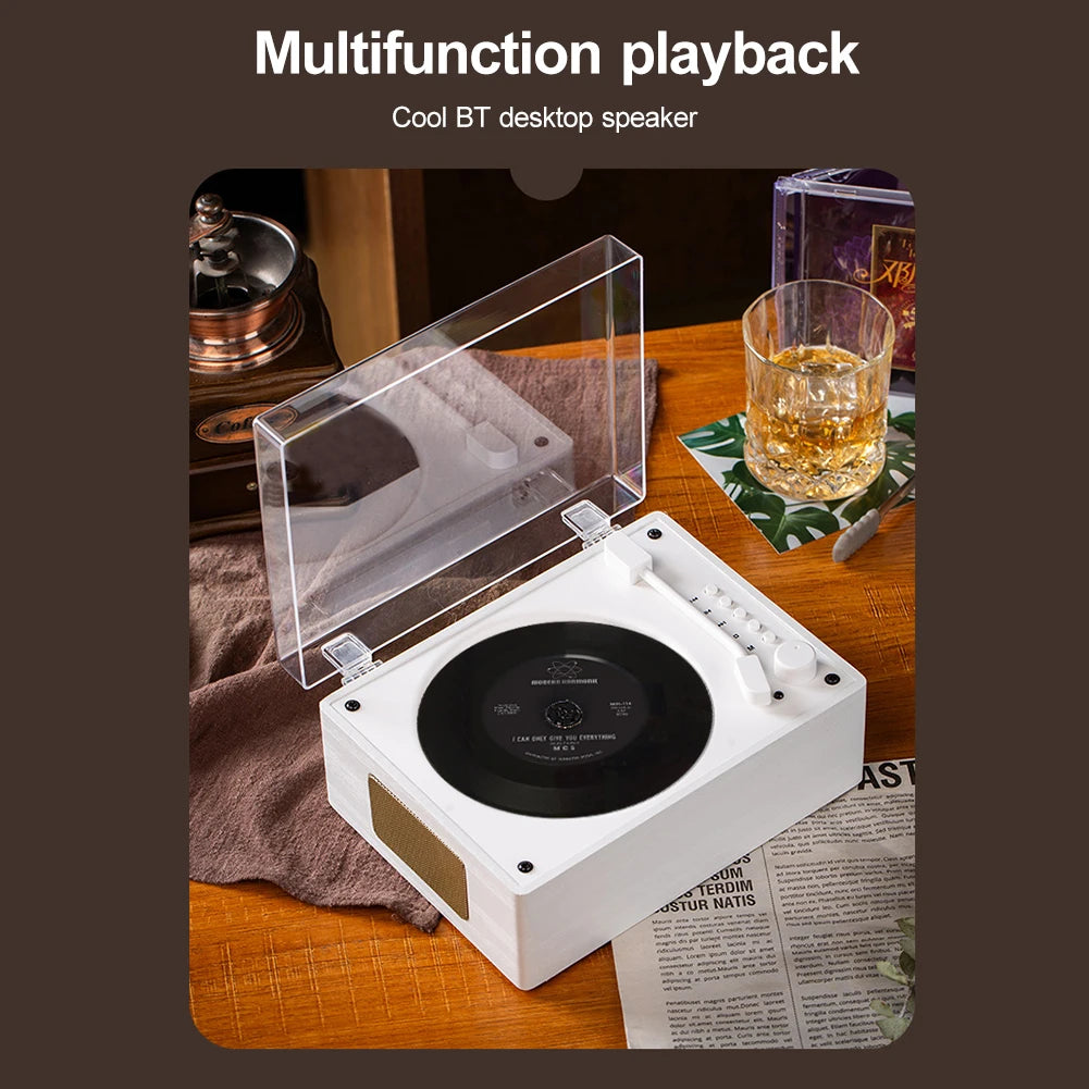 Retro CD Player – Rechargeable, Bluetooth-Compatible, and Portable Music Player