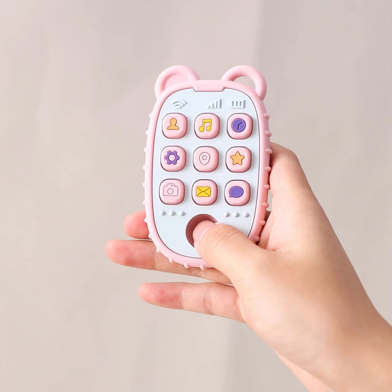 Baby Teething Mittens – BPA-Free Silicone Teether Gloves (Bear Design)