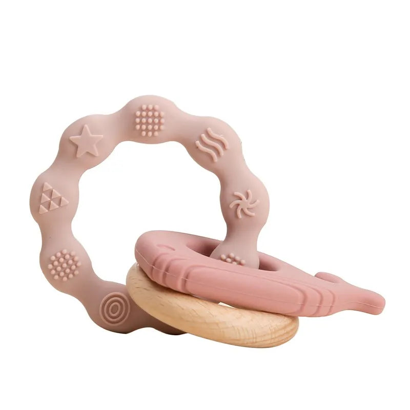 Baby Teething Mittens – BPA-Free Silicone Teether Gloves (Bear Design)