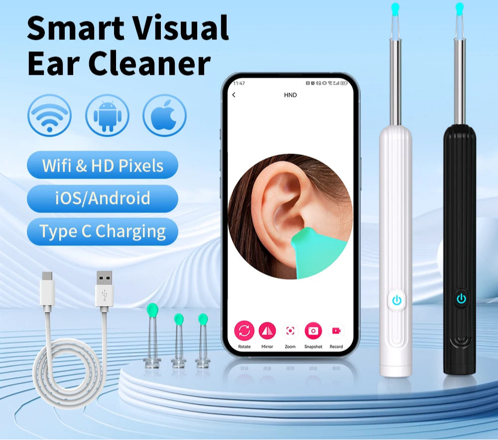 Smart Visual Ear Cleaner with Camera – Safe, Clear, and Precise Ear Care!