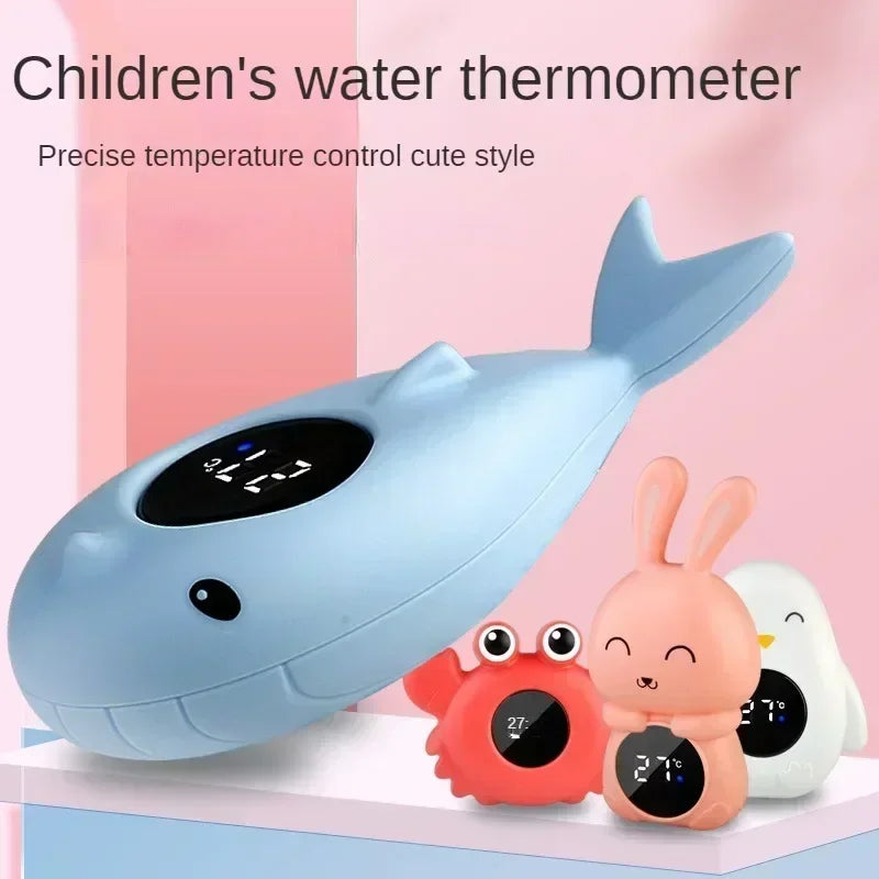 Digital Baby Bath Thermometer – Floating LED Water Temperature Monitor with Cute Cartoon Design