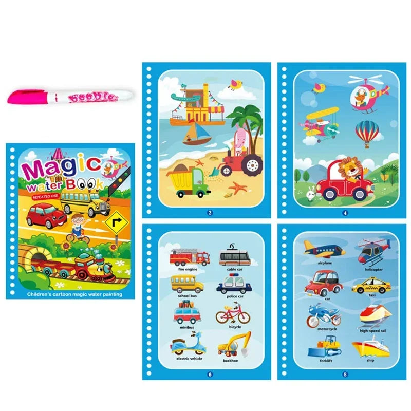 Magical Water Drawing Book – Mess-Free, Reusable Fun for Little Artists