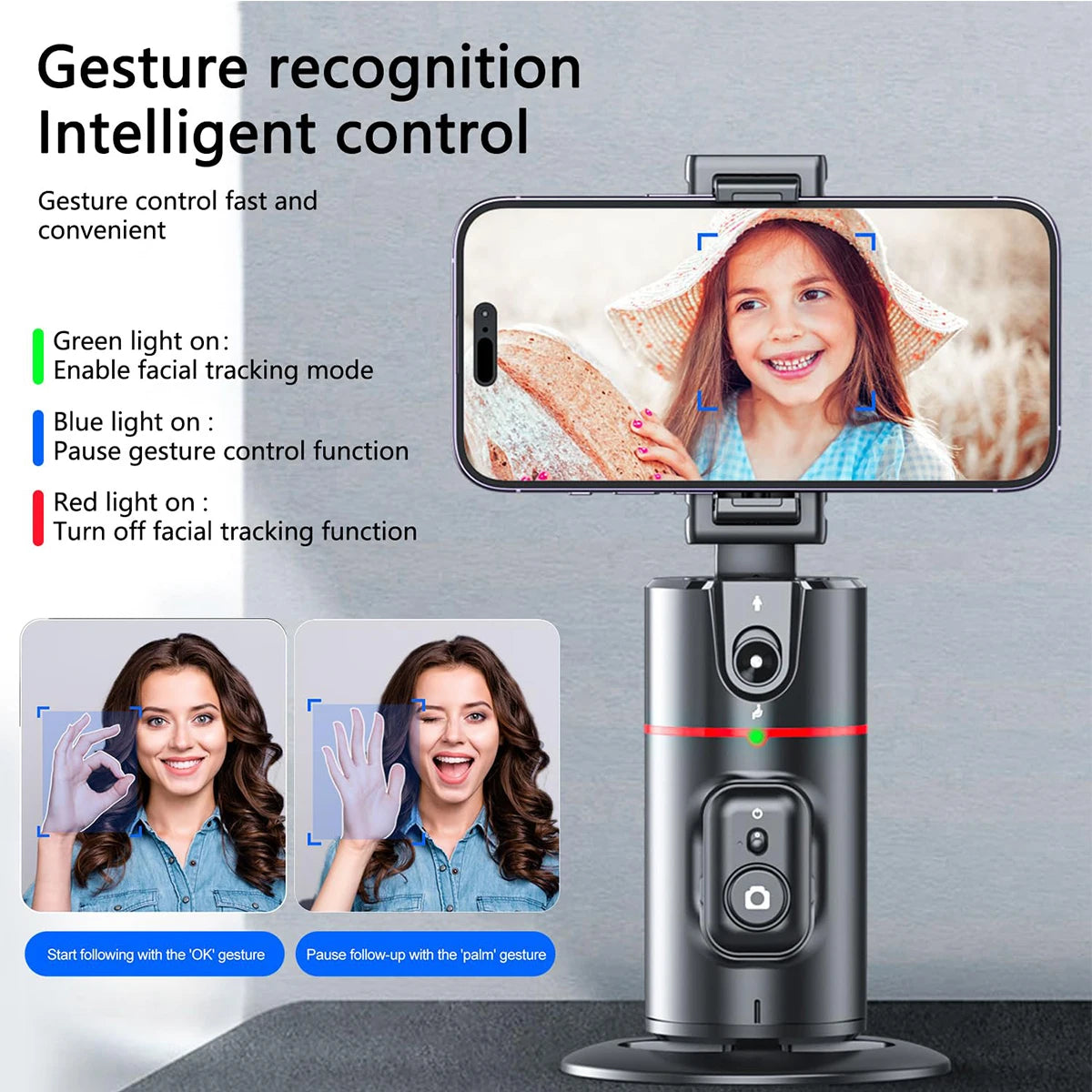 360° Auto-Tracking Phone Holder – Your Perfect Vlog & Live Streaming Companion