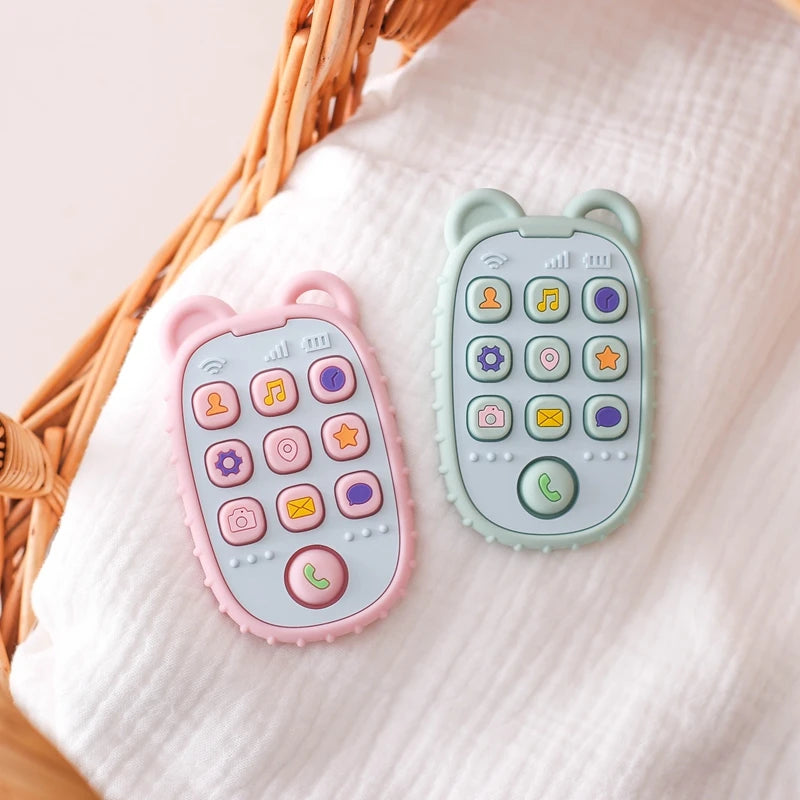 Baby Teething Mittens – BPA-Free Silicone Teether Gloves (Bear Design)