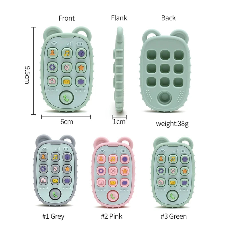 Baby Teething Mittens – BPA-Free Silicone Teether Gloves (Bear Design)