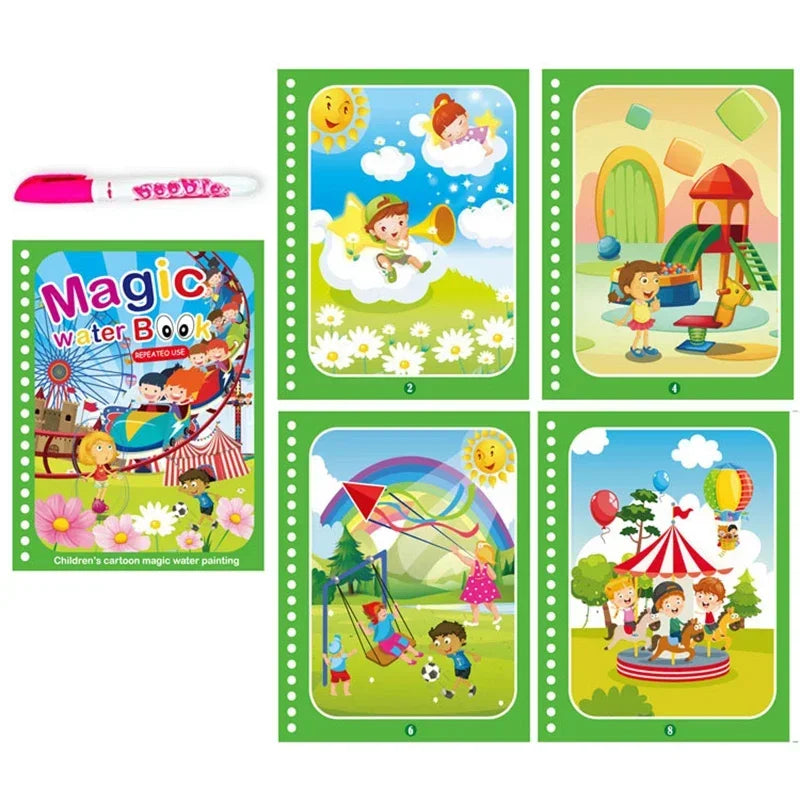 Magical Water Drawing Book – Mess-Free, Reusable Fun for Little Artists