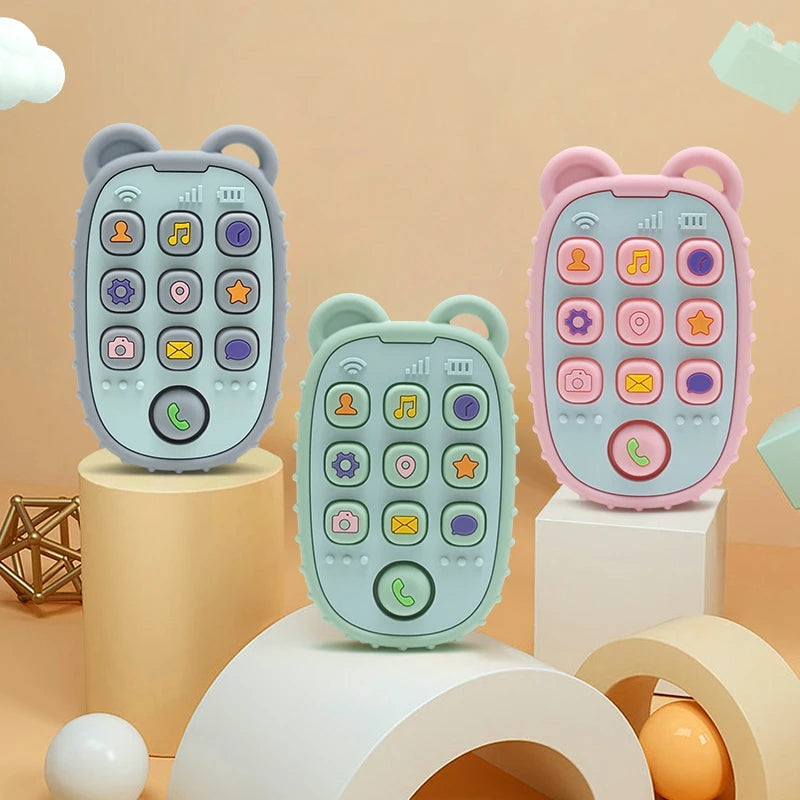 Baby Teething Mittens – BPA-Free Silicone Teether Gloves (Bear Design)