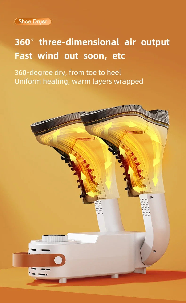 Intelligent Timer Shoe Dryer 2025– Quick Drying, Deodorizing, and Sterilizing for Fresh, Warm Shoes!