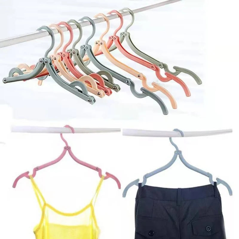 Foldable Travel Hangers (5/10-Pack) – Space-Saving Clothes Organiser for Hotels & Home