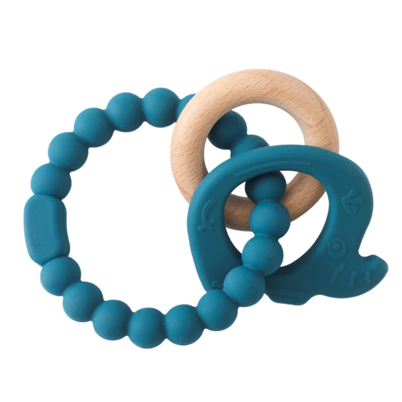 Baby Teething Mittens – BPA-Free Silicone Teether Gloves (Bear Design)