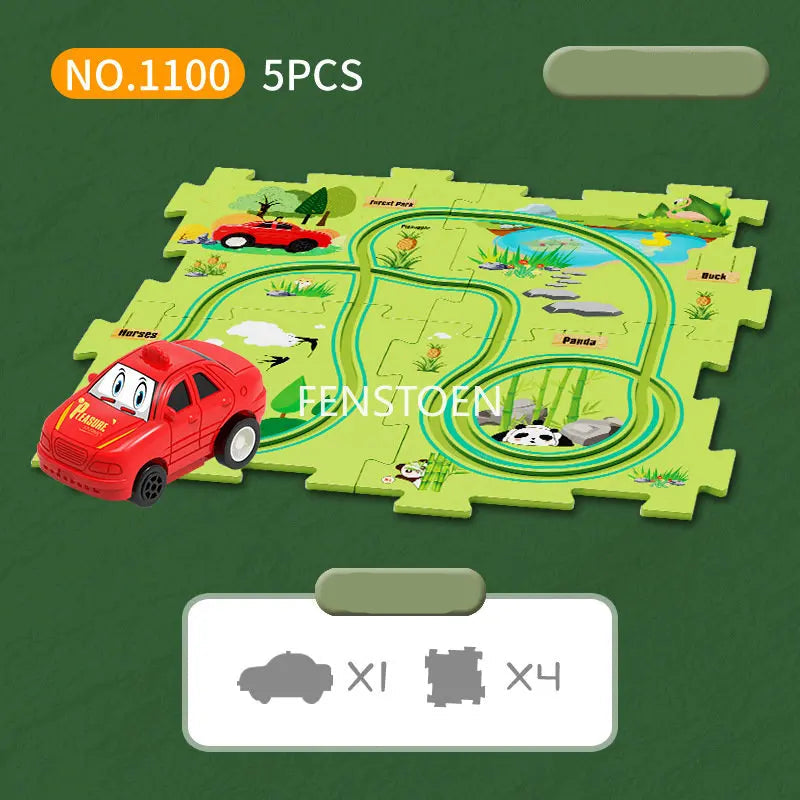 Children’s Puzzle Electric Railroad Speeder – Build, Play, and Explore!