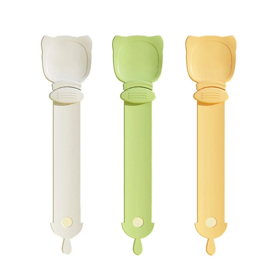 One-Handed Cat Treat Spoon – Mess-Free Feeding for Wet Food & Supplements!