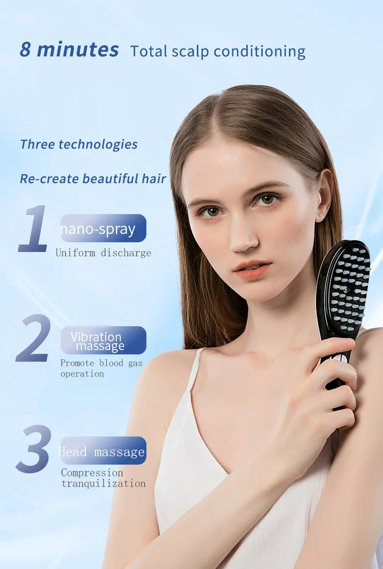 Electric Spray Massage Comb – Revitalize Your Hair and Scalp!