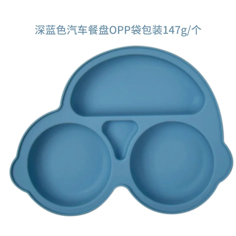 Smile-Face Suction Baby Plate – Non-Slip Silicone Toddler Bowl (BPA-Free) Mealtime just got mess-proof!