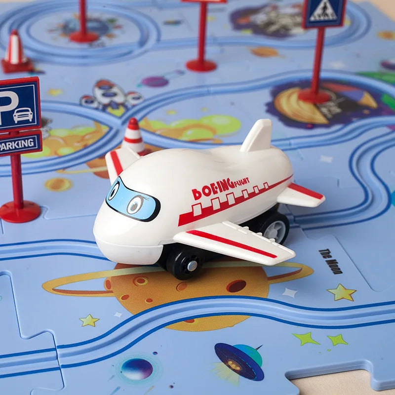 Children’s Puzzle Electric Railroad Speeder – Build, Play, and Explore!