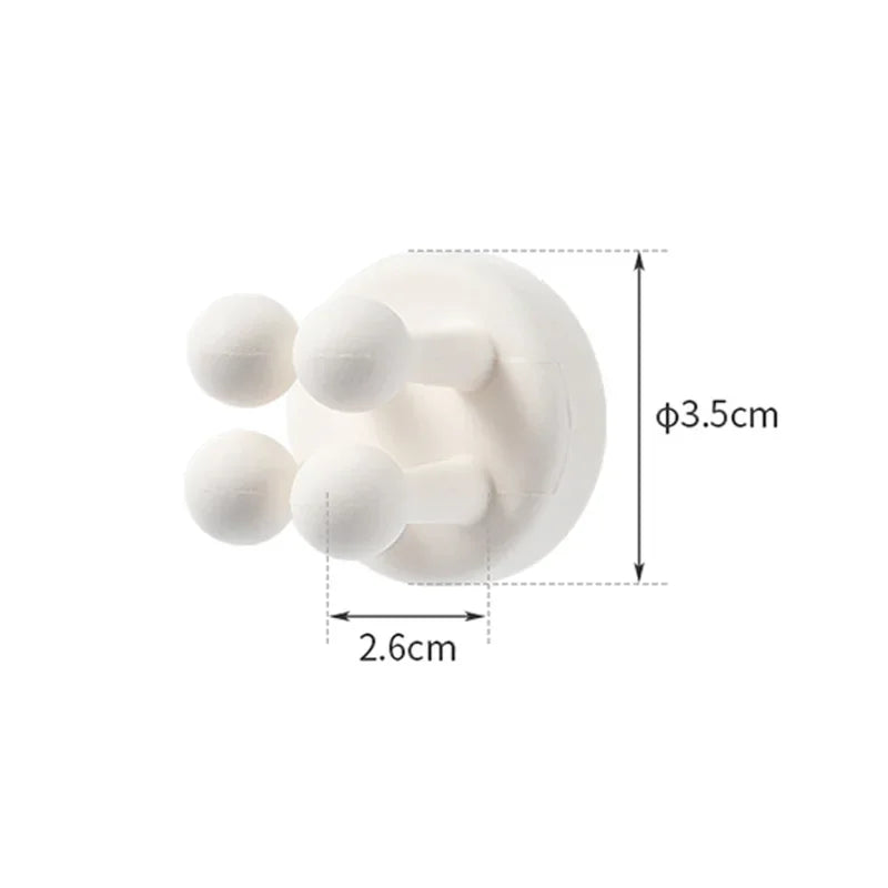 4-Pack Silicone Shaver & Toothbrush Holders – Space-Saving, Waterproof & Versatile!