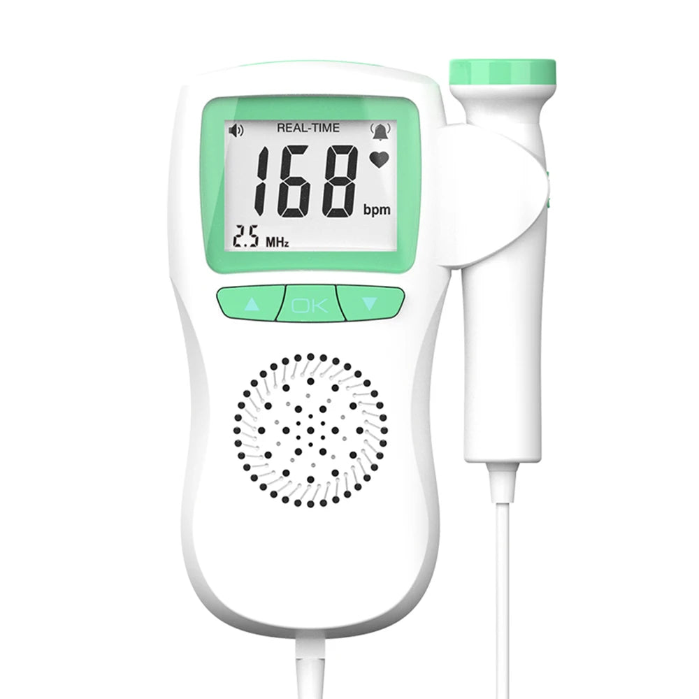 3MHz Fetal Doppler – Portable Baby Heartbeat Monitor for Home Use (Safe & Easy)