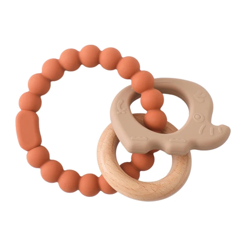 Baby Teething Mittens – BPA-Free Silicone Teether Gloves (Bear Design)