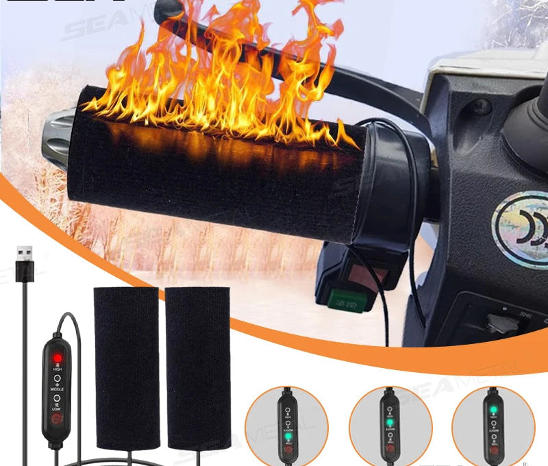 USB Motorcycle Handlebar Heater – Stay Warm and Comfortable on Winter Rides!