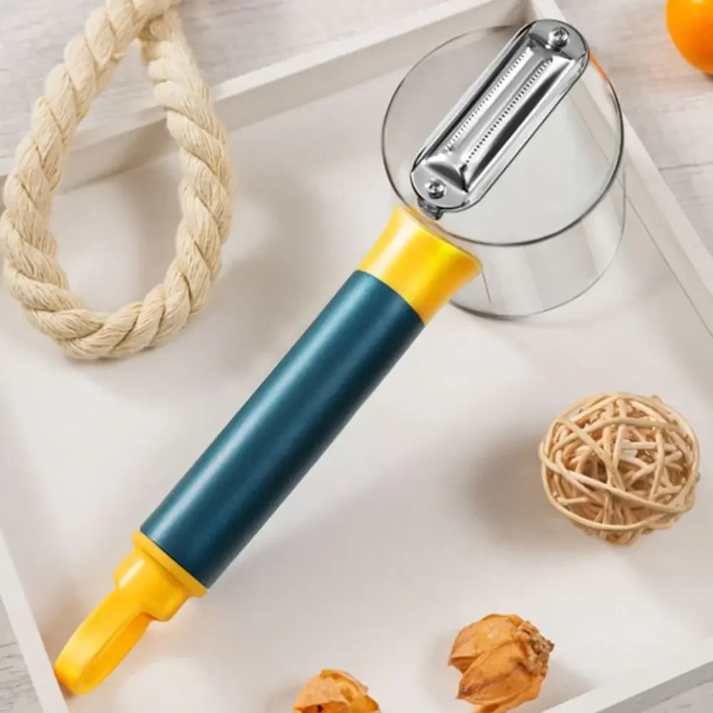 3-in-1 Manual Vegetable Grater – Effortless Peeling, Slicing & Grating!