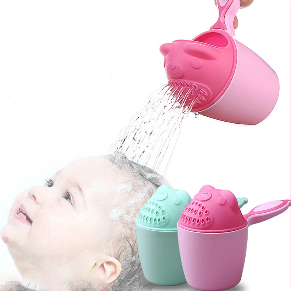 Animal Shampoo Cup – Splash-Free Baby Hair Washing Hat (Whale/Elephant