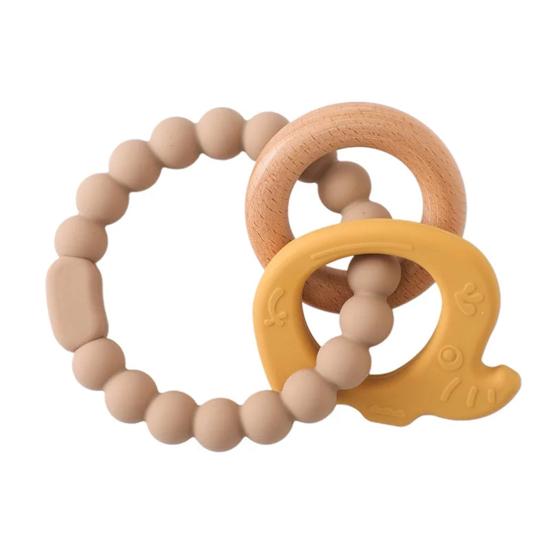 Baby Teething Mittens – BPA-Free Silicone Teether Gloves (Bear Design)