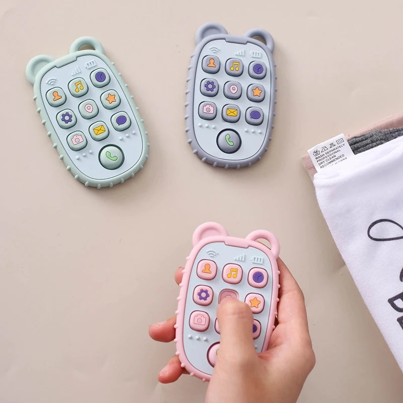 Baby Teething Mittens – BPA-Free Silicone Teether Gloves (Bear Design)