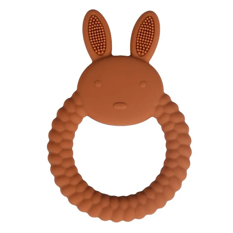 Baby Teething Mittens – BPA-Free Silicone Teether Gloves (Bear Design)