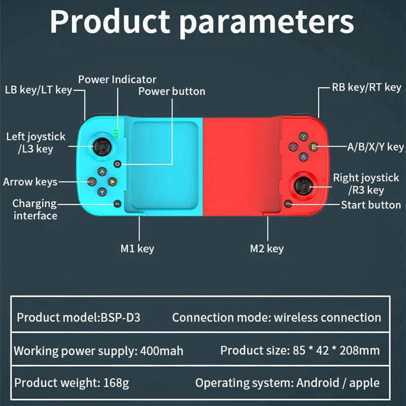 Wireless BT 5.0 Game Controller – Level Up Your Gaming!