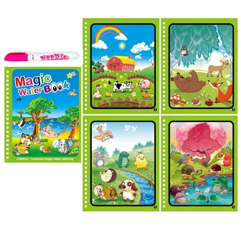 Magical Water Drawing Book – Mess-Free, Reusable Fun for Little Artists