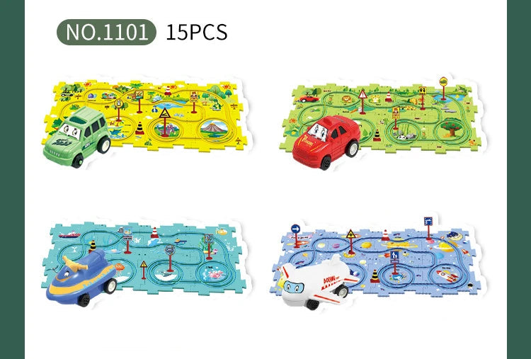 Children’s Puzzle Electric Railroad Speeder – Build, Play, and Explore!