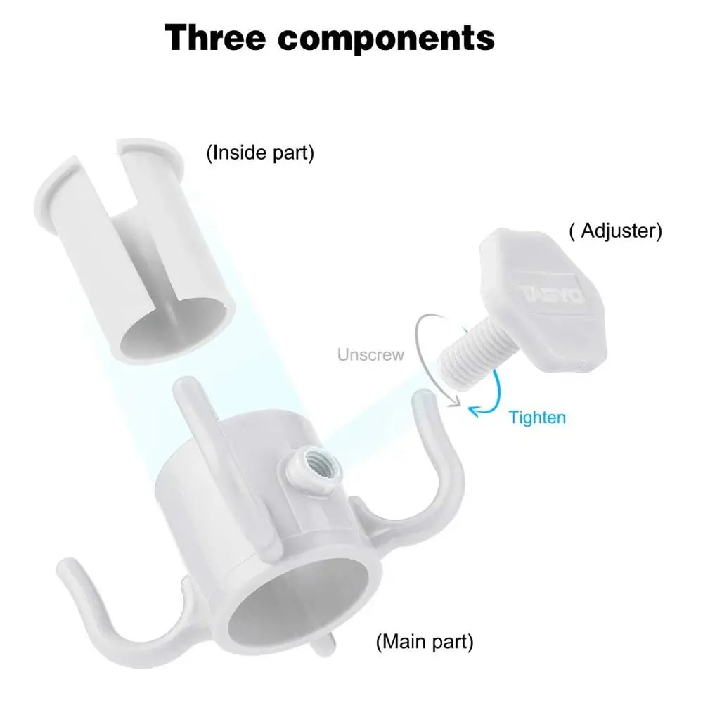 Portable 4-Hook Umbrella Hanger – Hang Bags, Towels & More!