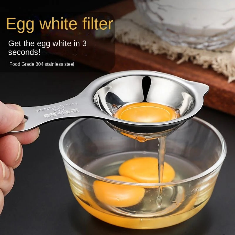 Stainless Steel Egg Yolk Separator – The Perfect Tool for Effortless Egg Separation!