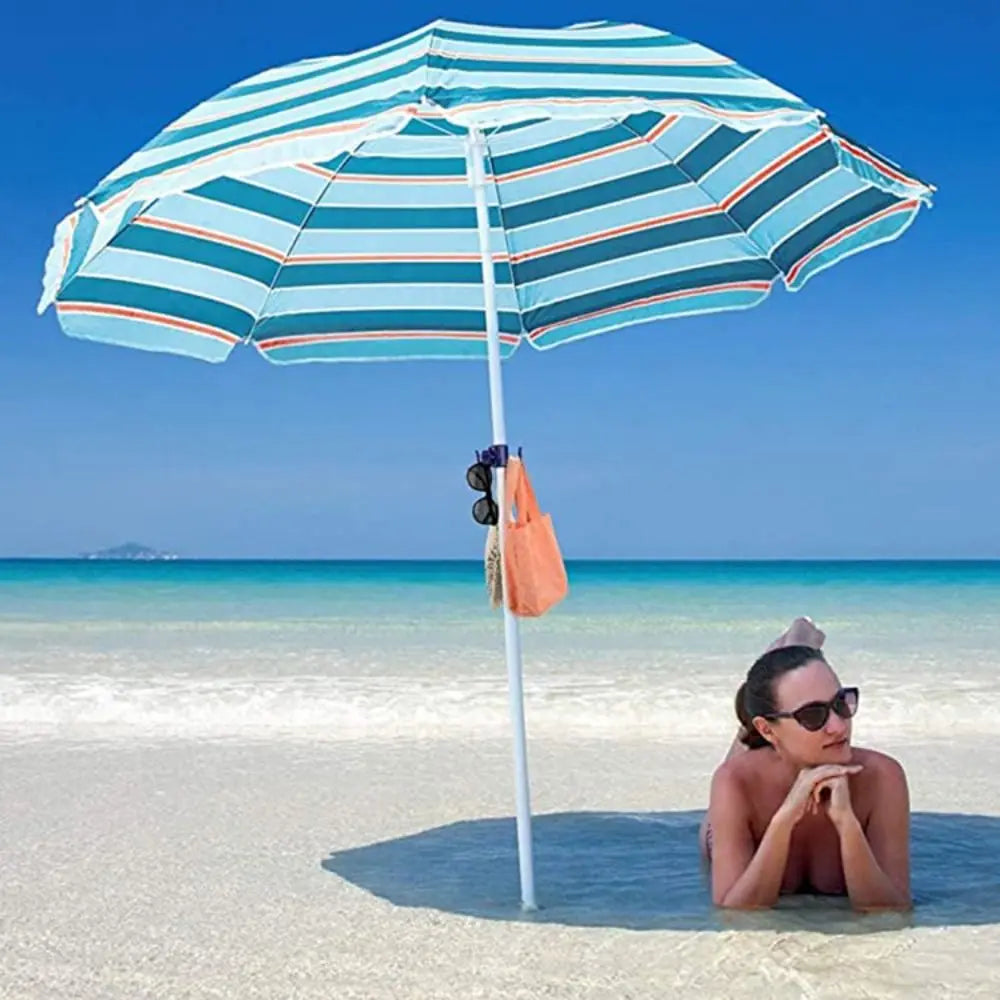 Portable 4-Hook Umbrella Hanger – Hang Bags, Towels & More!