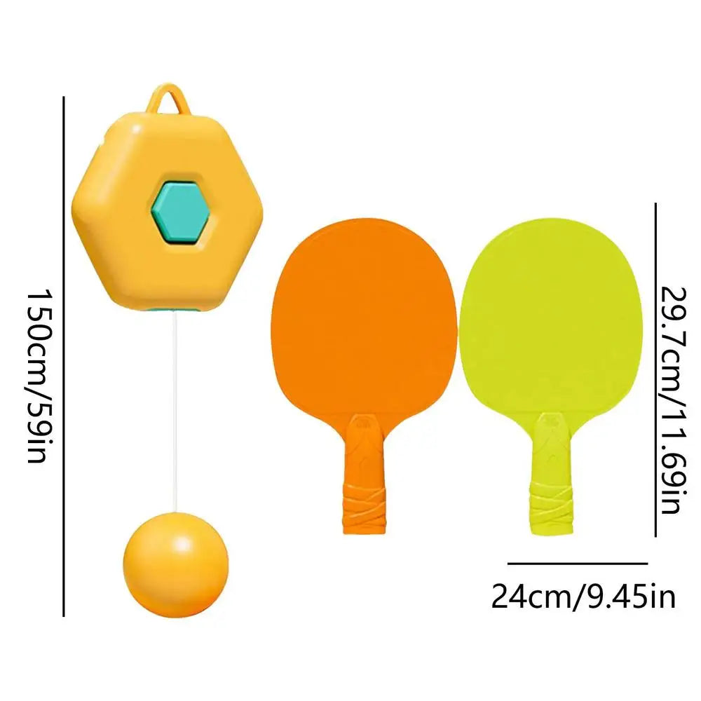 Height-Adjustable Table Tennis Trainer – Perfect for Kids’ Indoor Practice!