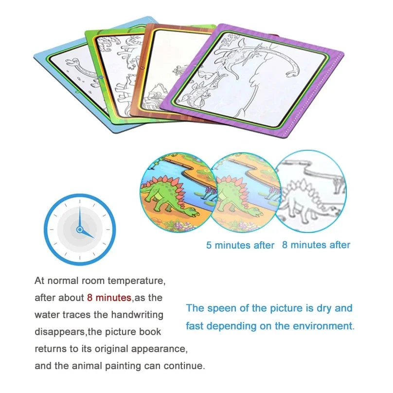 Magical Water Drawing Book – Mess-Free, Reusable Fun for Little Artists